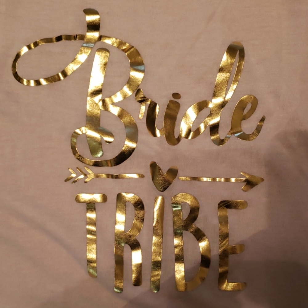 Pink bride tribe tank